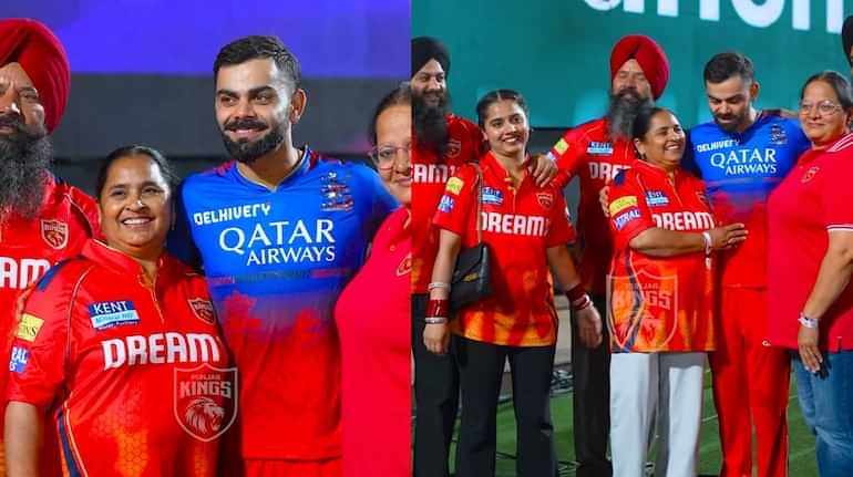 IPL 2024: பஞ்சாப் அணியின் வீரர்களின் குடும்பத்துடன் விராட்... வீடியோ வைரல்..!