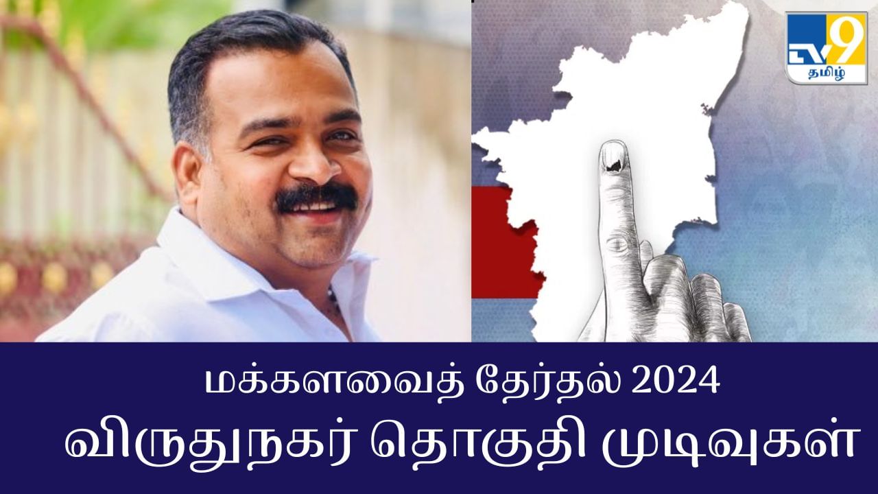 Virudhunagar Election Results 2024 : மாணிக்கம் தாகூர் வெற்றி.. விருதுநகர் மக்களவைத் தேர்தல் 2024 முடிவுகள்!