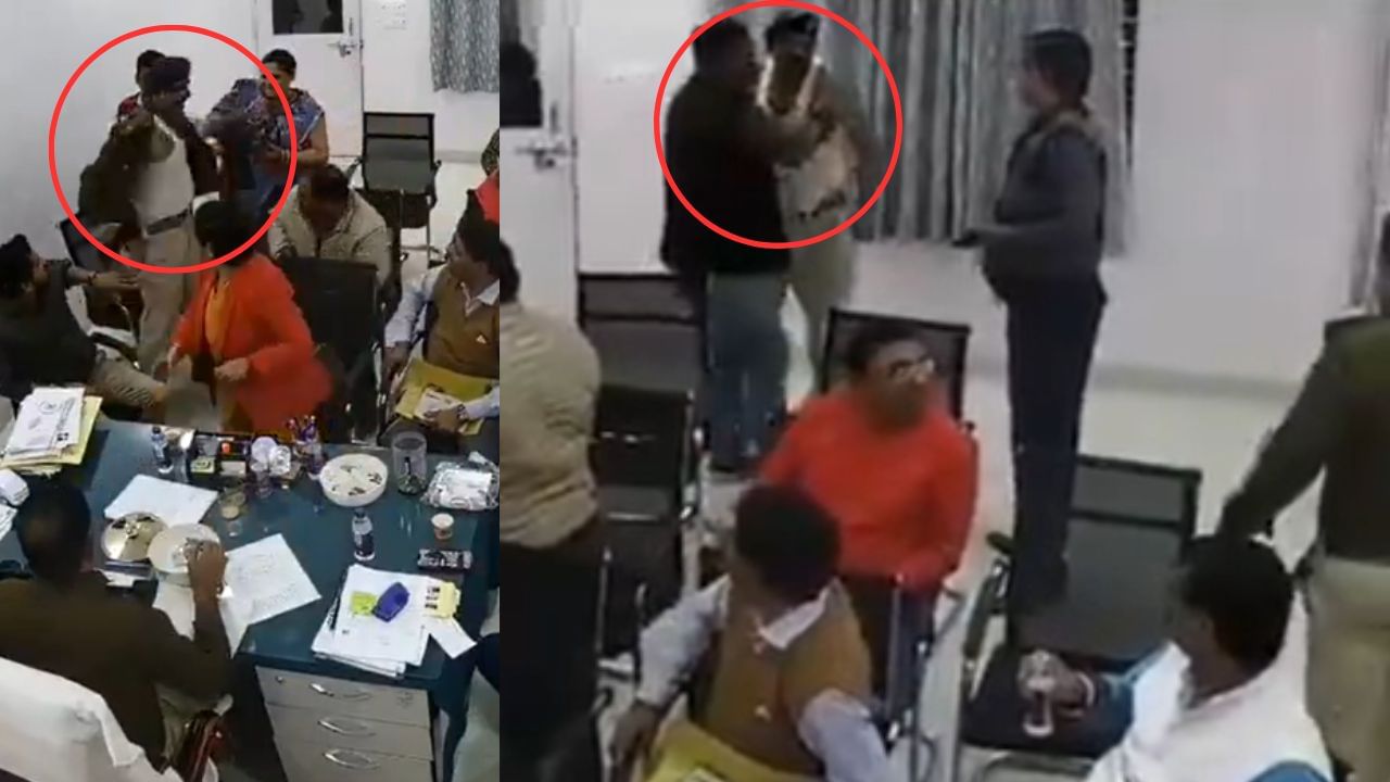 Viral Video : அதிகாரிகள் முன்பு சீருடையை கழட்டி எறிந்த காவலர்.. இணையத்தில் வைரலாகும் வீடியோ!