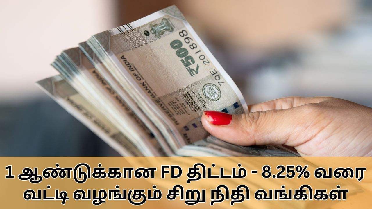 Fixed Deposit : 1 ஆண்டுக்கான FD திட்டம்.. 8.25% வரை வட்டி வழங்கும் சிறு நிதி வங்கிகள்!