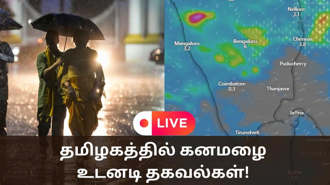 Tamil Nadu Rains Updates: ரெட் அலர்ட்... சென்னையில் தொடர் கனமழை