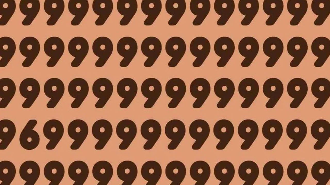 Optical Illusion : 9-களுக்கு நடுவில் மறைந்திருக்கும் “6”.. வெறும் 5 விநாடிகளில் கண்டுபிடிக்க முடியுமா?