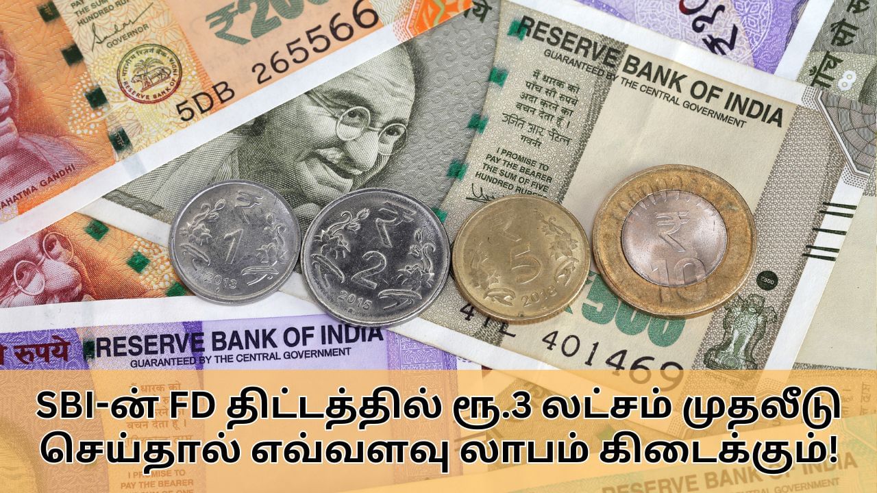 SBI FD : எஸ்பிஐ-ன் நிலையான வைப்பு நிதி திட்டம்.. ரூ.3 லட்சம் முதலீடு செய்தால் எவ்வளவு லாபம் கிடைக்கும்?