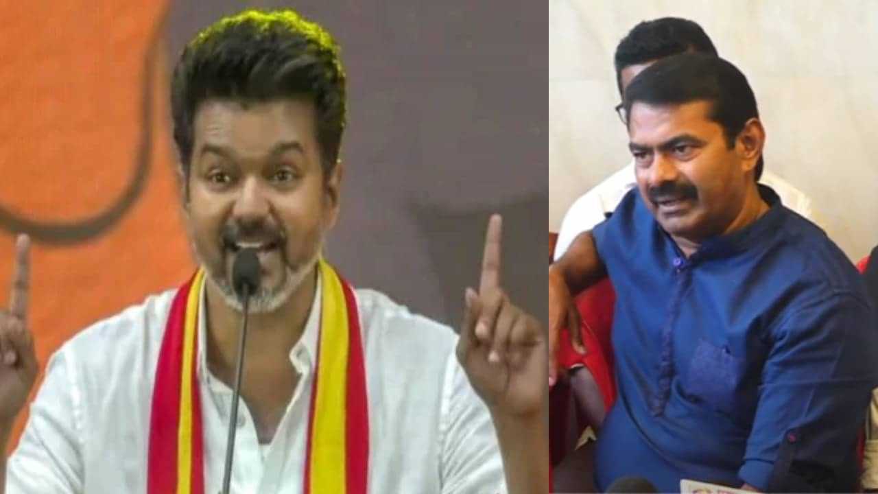 TVK Vijay: கருணாநிதி, ஜெயலலிதாவை விட பெரிய ஆளா? - விஜய்யை கிழித்தெடுத்த சீமான்!